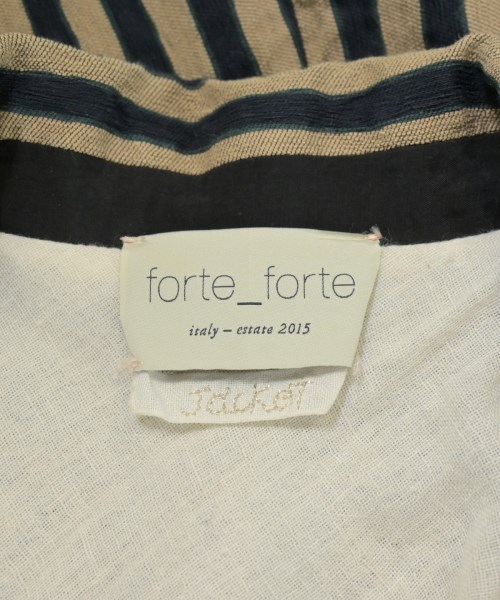 forte forte（フォルテフォルテ）カジュアルジャケット ベージュ サイズ:1(S位) レディース/2200703592019