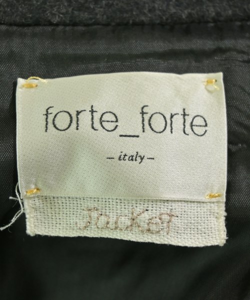 forte forte（フォルテフォルテ）テーラードジャケット グレー サイズ:2(L位) レディース/2200704008021