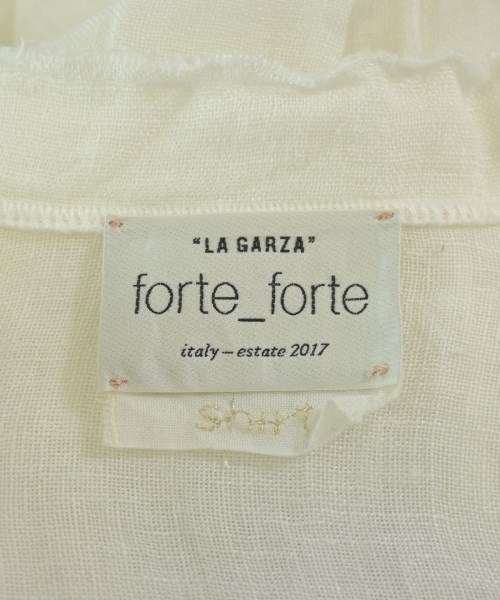 forte forte（フォルテフォルテ）カジュアルシャツ 白 サイズ:0(XS位) レディース/2200707679341
