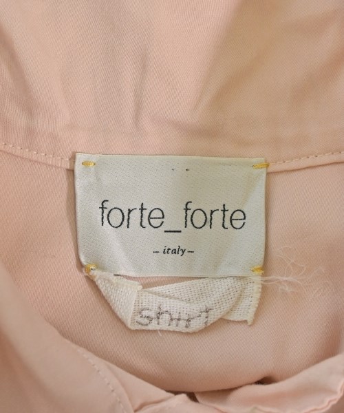 forte forte（フォルテフォルテ）カジュアルシャツ ピンク サイズ:0(XS位) レディース/2200710380180
