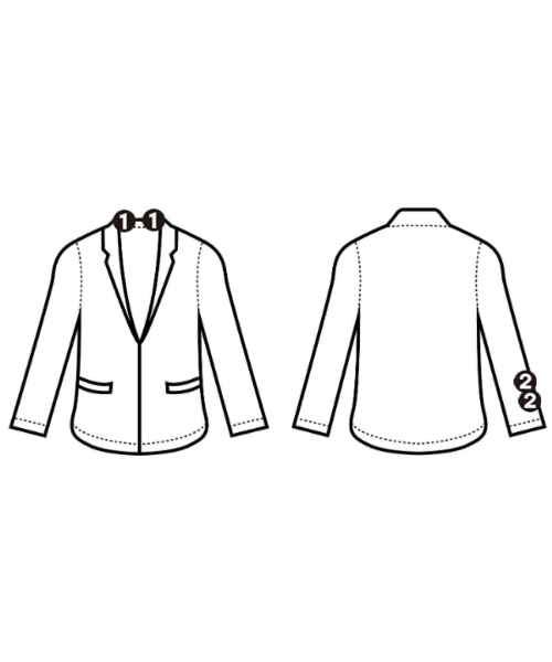 forte forte（フォルテフォルテ）カジュアルジャケット 白 サイズ:1(S位) レディース/2200661335048