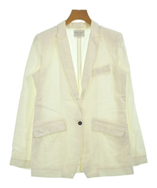 forte forte（フォルテフォルテ）カジュアルジャケット 白 サイズ:1(S位) レディース/2200661335048