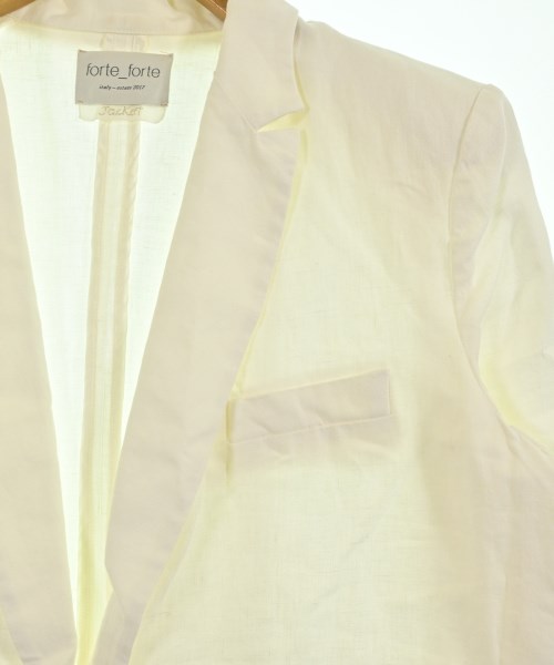forte forte（フォルテフォルテ）カジュアルジャケット 白 サイズ:1(S位) レディース/2200661335048