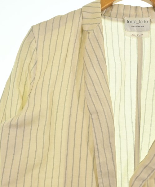forte forte（フォルテフォルテ）カジュアルジャケット ベージュ サイズ:1(S位) レディース/2200661335079