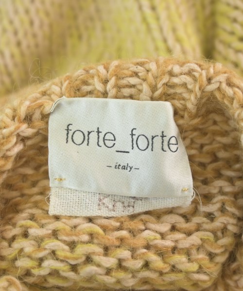 forte forte（フォルテフォルテ）ニット・セーター 黄 サイズ:F レディース/2200666673015