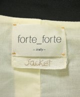 forte forte（フォルテフォルテ）テーラードジャケット 黒 サイズ:1(S位) レディース/2200729878036