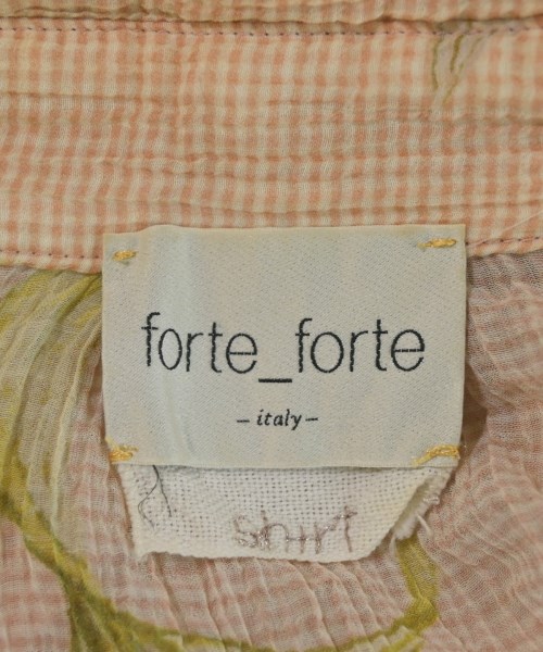 forte forte（フォルテフォルテ）カジュアルシャツ オレンジ サイズ:0(XS位) レディース/2200735925045