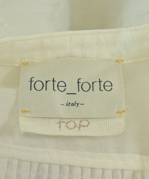 forte forte（フォルテフォルテ）カジュアルシャツ 白 サイズ:0(XS位) レディース/2200685651124