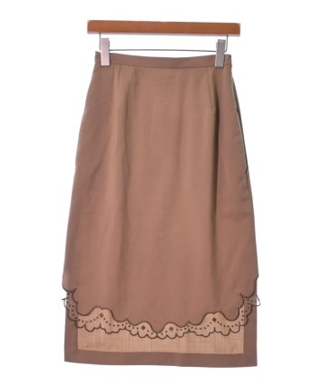 Nﾟ 21（ヌメロヴェントゥーノ）ロング・マキシ丈スカート ベージュ