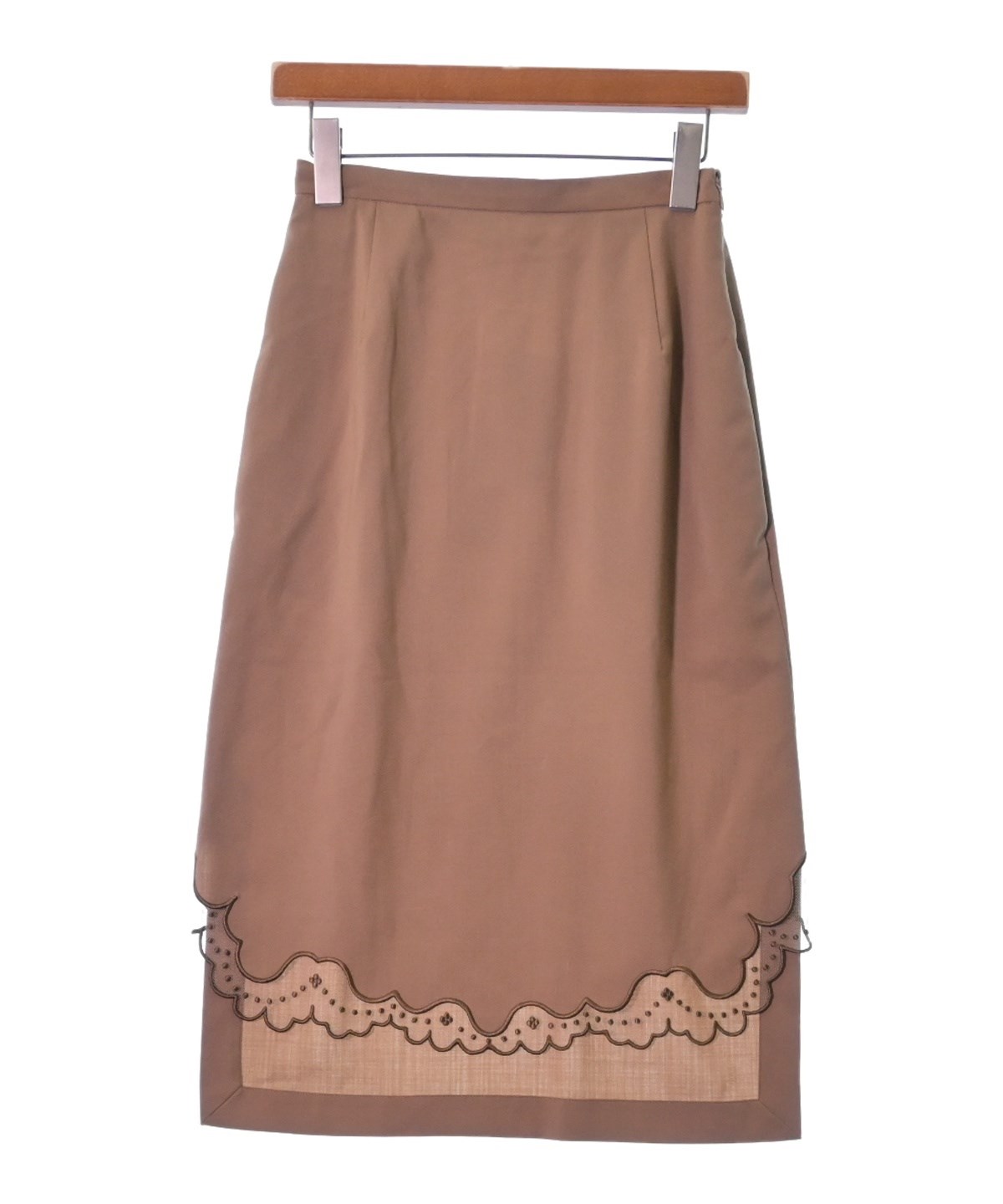 Nﾟ 21（ヌメロヴェントゥーノ）ロング・マキシ丈スカート ベージュ