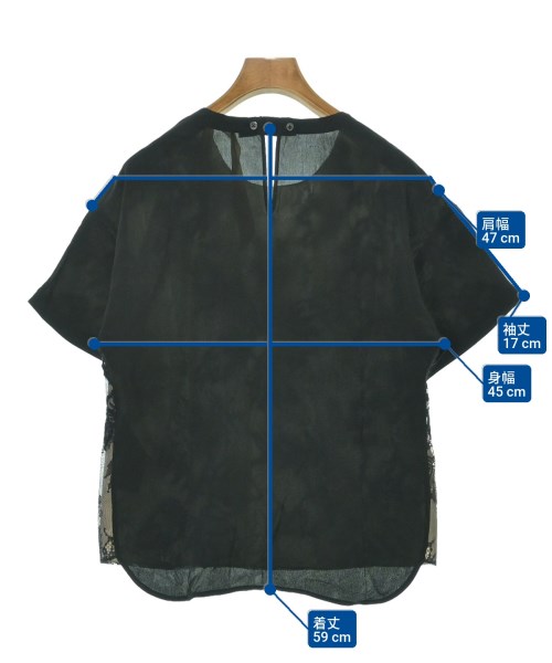 Nﾟ 21（ヌメロヴェントゥーノ）カジュアルシャツ 黒 サイズ:38(S位) レディース/2200630707265