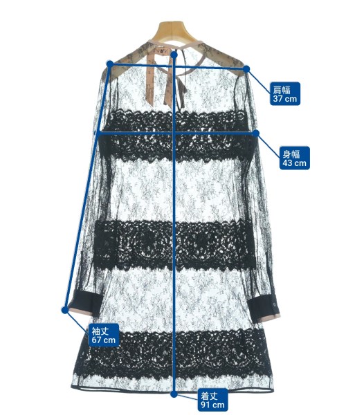 Nﾟ 21（ヌメロヴェントゥーノ）ワンピース 黒 サイズ:40(M位) レディース/2200621755145