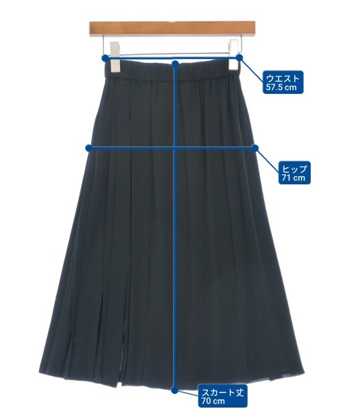 Nﾟ 21（ヌメロヴェントゥーノ）ひざ丈スカート 黒 サイズ:40(M位) レディース/2200638383126