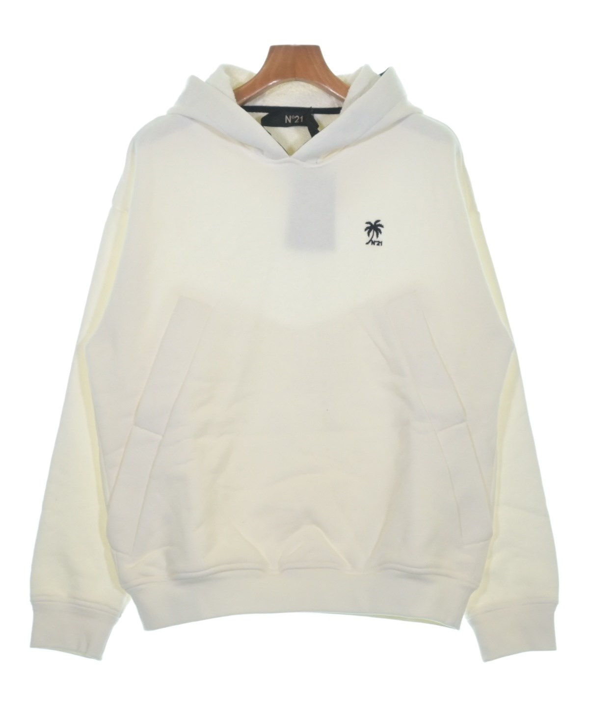 Nﾟ 21（ヌメロヴェントゥーノ）パーカー 白 サイズ:S メンズ