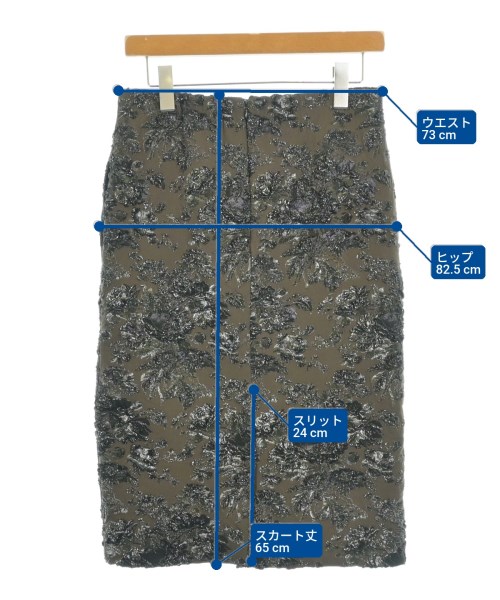 Nﾟ 21（ヌメロヴェントゥーノ）ひざ丈スカート 茶 サイズ:38(S位) レディース/2200640202033