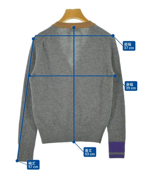 Nﾟ 21（ヌメロヴェントゥーノ）カーディガン グレー サイズ:36(XS位) レディース/2200640516031