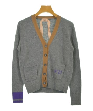 Nﾟ 21 ヌメロヴェントゥーノ カーディガン メンズ 【古着】【中古】 Nﾟ 21（ヌメロヴェントゥーノ）カーディガン グレー サイズ:36(XS位