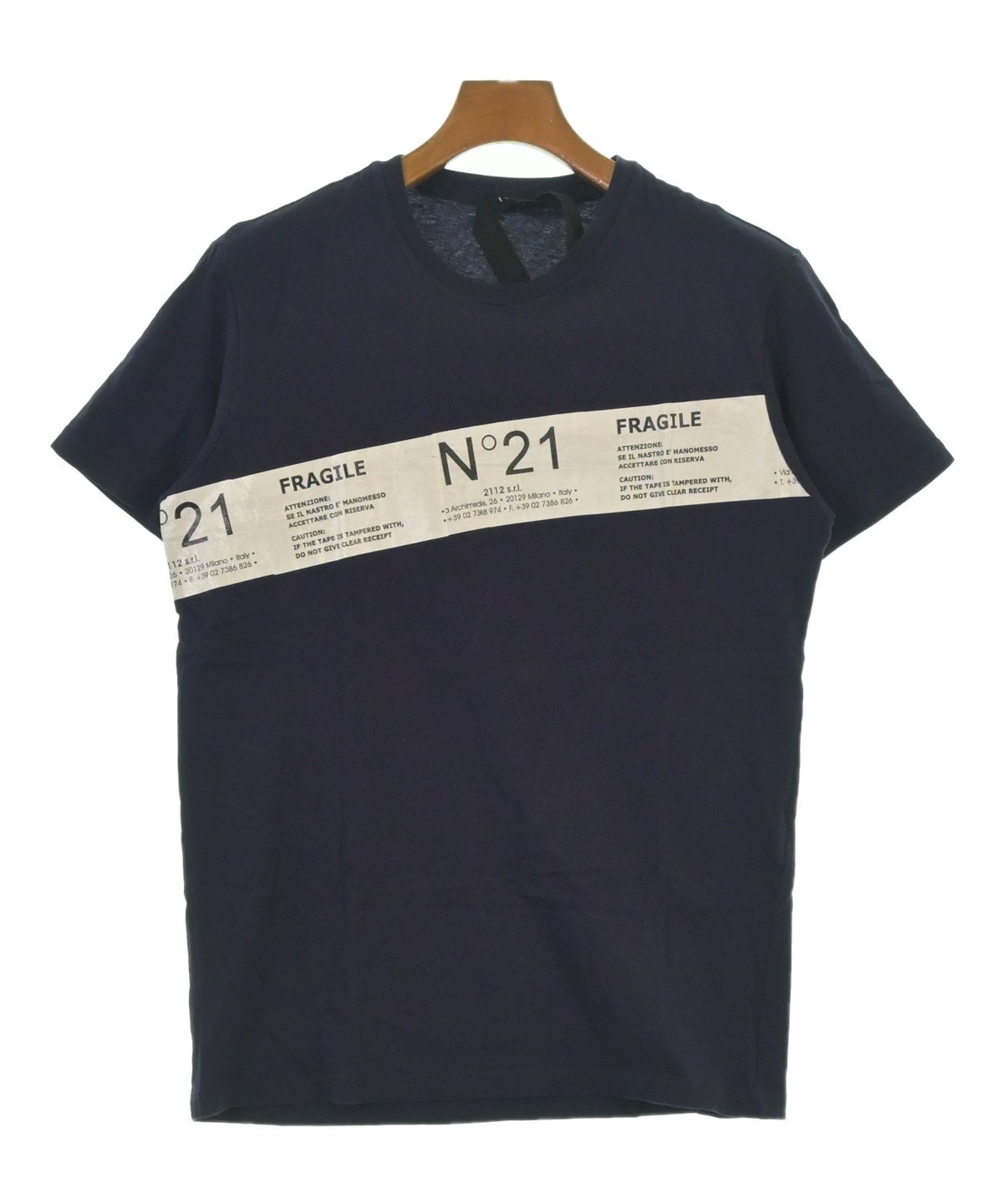 Nﾟ 21（ヌメロヴェントゥーノ）Tシャツ・カットソー 紺 サイズ:XS