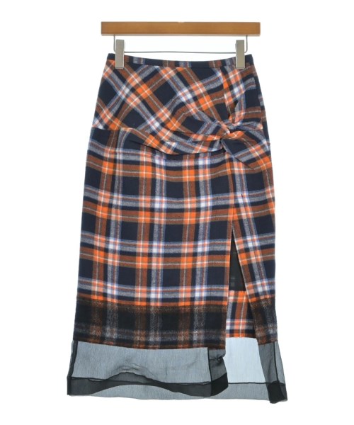 Nﾟ 21(ヌメロヴェントゥーノ)ロング・マキシ丈スカート 紺 サイズ:40(M位)/2200642596031