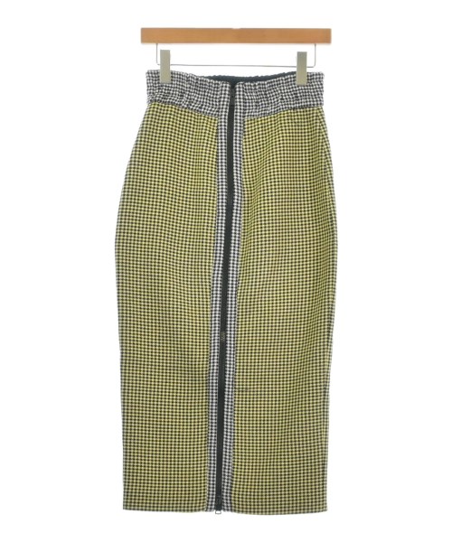 Nﾟ 21（ヌメロヴェントゥーノ）ロング・マキシ丈スカート 黄 サイズ:38(S位) レディース/2200622586083