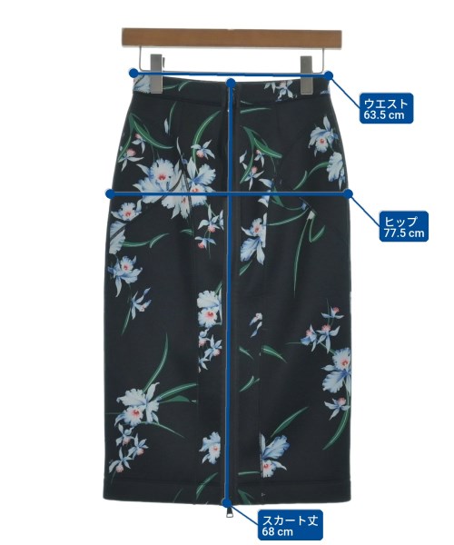 Nﾟ 21（ヌメロヴェントゥーノ）ひざ丈スカート 紺 サイズ:40(M位) レディース/2200623112014