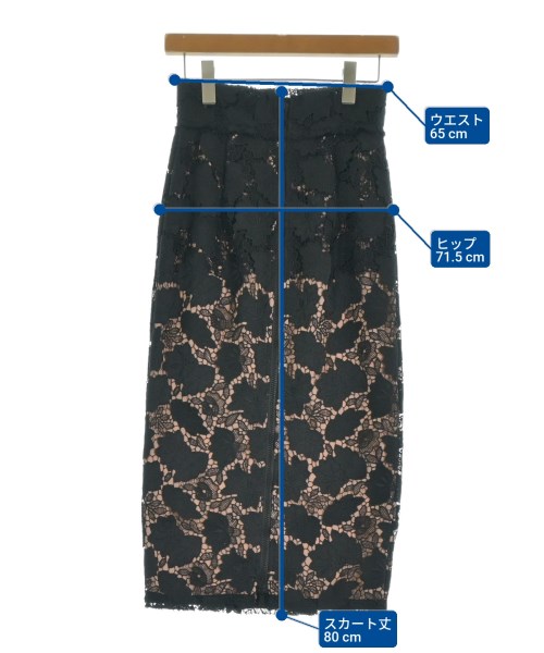 Nﾟ 21（ヌメロヴェントゥーノ）ロング・マキシ丈スカート 黒 サイズ:38(S位) レディース/2200611712462