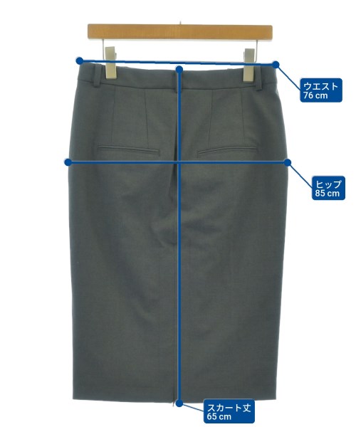 Nﾟ 21（ヌメロヴェントゥーノ）ひざ丈スカート グレー サイズ:40(M位) レディース/2200626338060