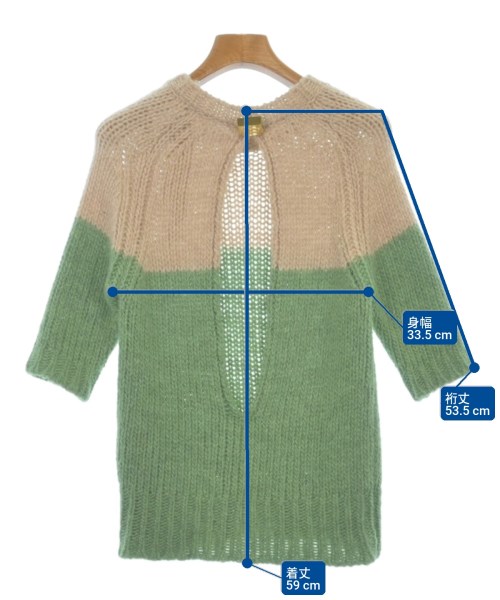 Nﾟ 21（ヌメロヴェントゥーノ）ニット・セーター 緑 サイズ:40(M位) レディース/2200627473098