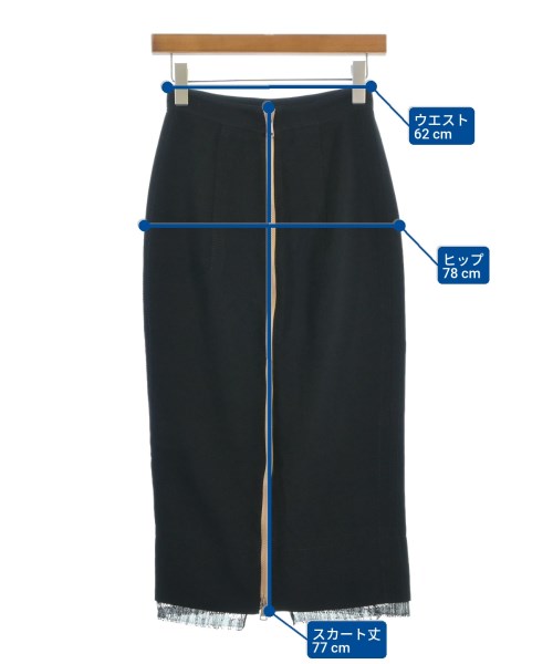 Nﾟ 21（ヌメロヴェントゥーノ）ロング・マキシ丈スカート 黒 サイズ:38(S位) レディース/2200629330061