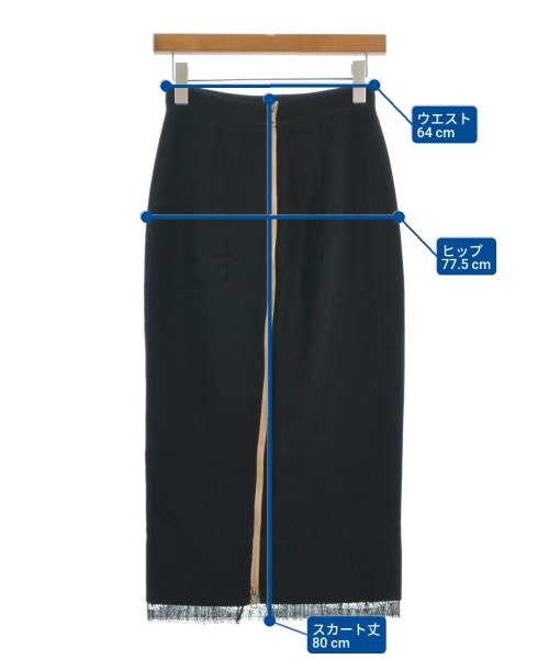 Nﾟ 21（ヌメロヴェントゥーノ）ロング・マキシ丈スカート 黒 サイズ:38(S位) レディース/2200629330092