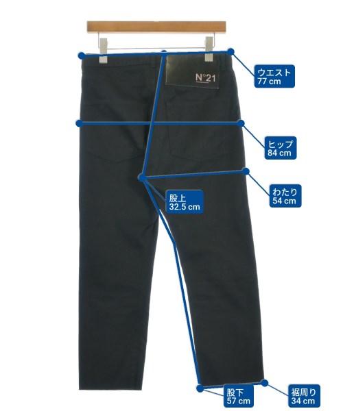 Nﾟ 21（ヌメロヴェントゥーノ）デニムパンツ 黒 サイズ:29(L位) レディース/2200632896134