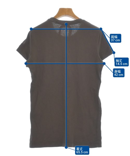 Nﾟ 21（ヌメロヴェントゥーノ）Tシャツ・カットソー 茶 サイズ:38(S位) レディース/2200607371048