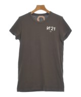 Nﾟ 21（ヌメロヴェントゥーノ）Tシャツ・カットソー 茶 サイズ:38(S位) レディース/2200607371048