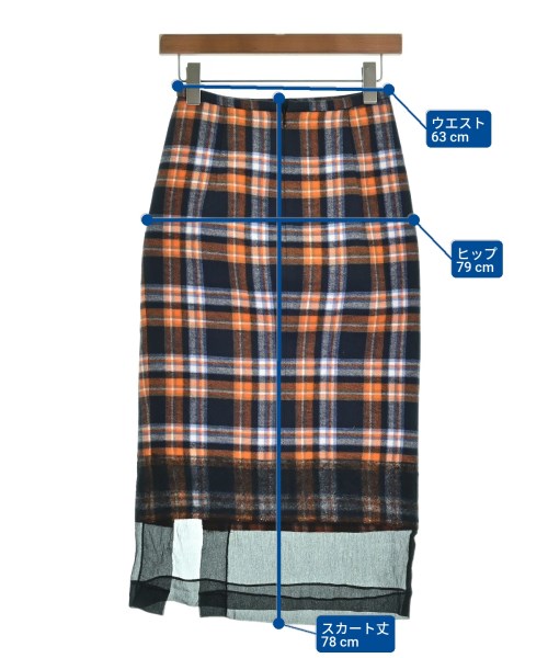 Nﾟ 21（ヌメロヴェントゥーノ）ロング・マキシ丈スカート 紺 サイズ:-(M位) レディース/2200619918286