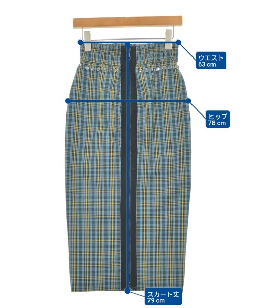 Nﾟ 21（ヌメロヴェントゥーノ）ロング・マキシ丈スカート 青 サイズ:38(S位) レディース/2200610236020