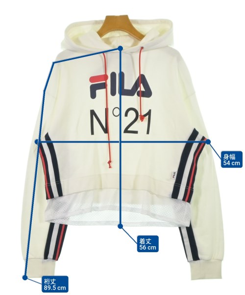 Nﾟ 21（ヌメロヴェントゥーノ）パーカー 白 サイズ:L レディース/2200620648028