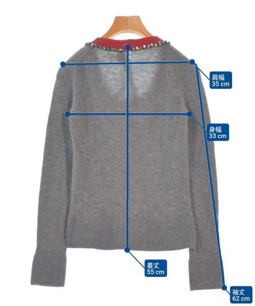 Nﾟ 21（ヌメロヴェントゥーノ）ニット・セーター グレー サイズ:36(XS位) レディース/2200673185051