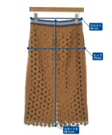 Nﾟ 21（ヌメロヴェントゥーノ）ひざ丈スカート 茶 サイズ:36(XS位) レディース/2200669814026