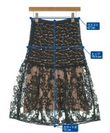 Nﾟ 21（ヌメロヴェントゥーノ）ひざ丈スカート 黒 サイズ:-(M位) レディース/2200669814057