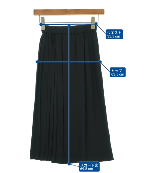 Nﾟ 21（ヌメロヴェントゥーノ）ひざ丈スカート 黒 サイズ:36(XS位) レディース/2200678010068