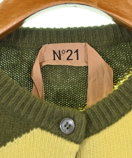 Nﾟ 21（ヌメロヴェントゥーノ）カーディガン カーキ サイズ:38(S位) レディース/2200674933026