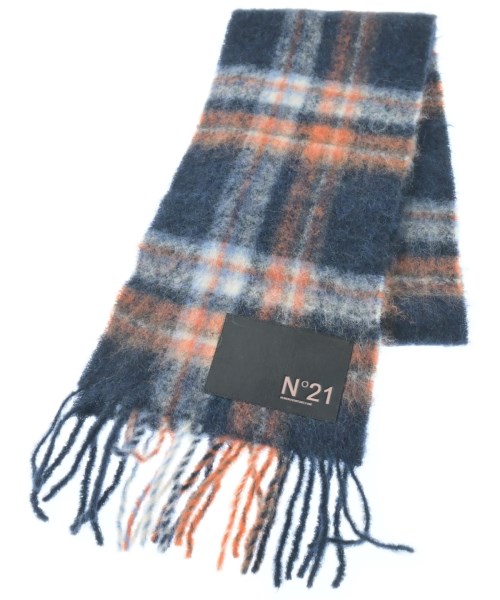 Nﾟ 21(ヌメロヴェントゥーノ)マフラー 紺 サイズ:-/2200647351260