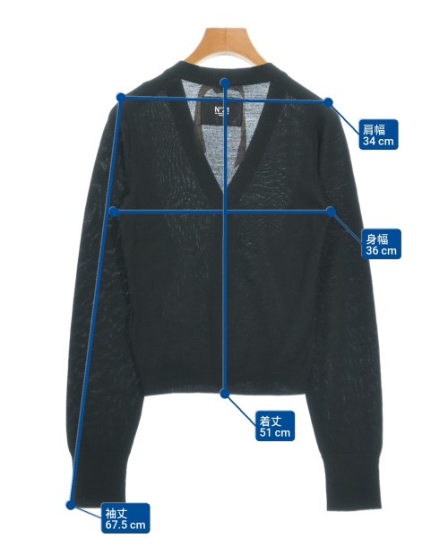 Nﾟ 21（ヌメロヴェントゥーノ）カーディガン 黒 サイズ:40(M位) レディース/2200657669218