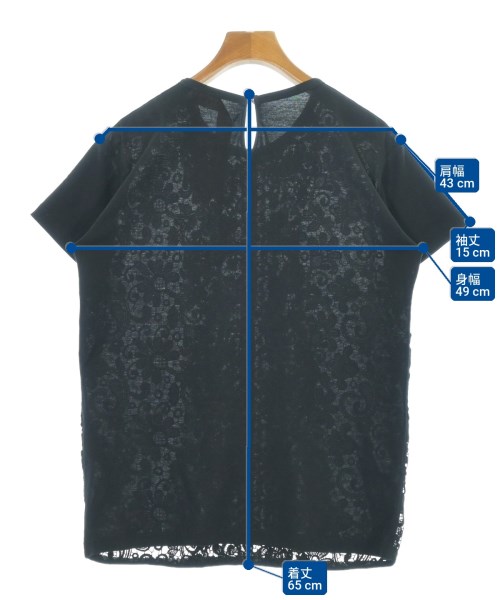 Nﾟ 21（ヌメロヴェントゥーノ）Tシャツ・カットソー 黒 サイズ:38(S位) レディース/2200715272077