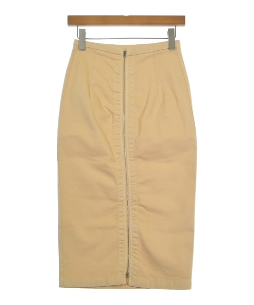 Nﾟ 21（ヌメロヴェントゥーノ）ひざ丈スカート 黄 サイズ:38(S位) レディース/2200645094039