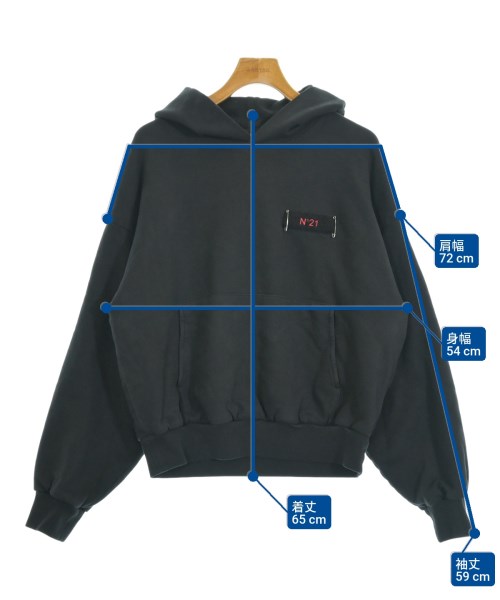 Nﾟ 21（ヌメロヴェントゥーノ）パーカー 黒 サイズ:S メンズ/2200651131032