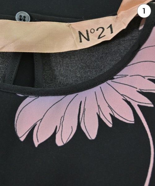 Nﾟ 21（ヌメロヴェントゥーノ）ブラウス 黒 サイズ:40(M位) レディース/2200650737143