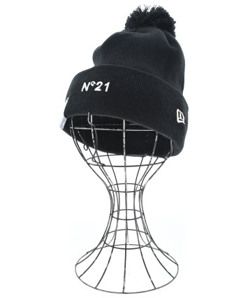 N゚ 21(ヌメロヴェントゥーノ)ニットキャップ・ビーニー 黒 サイズ N゚ 21(ヌメロヴェントゥーノ)ニットキャップ・ビーニー 黒 サイズ