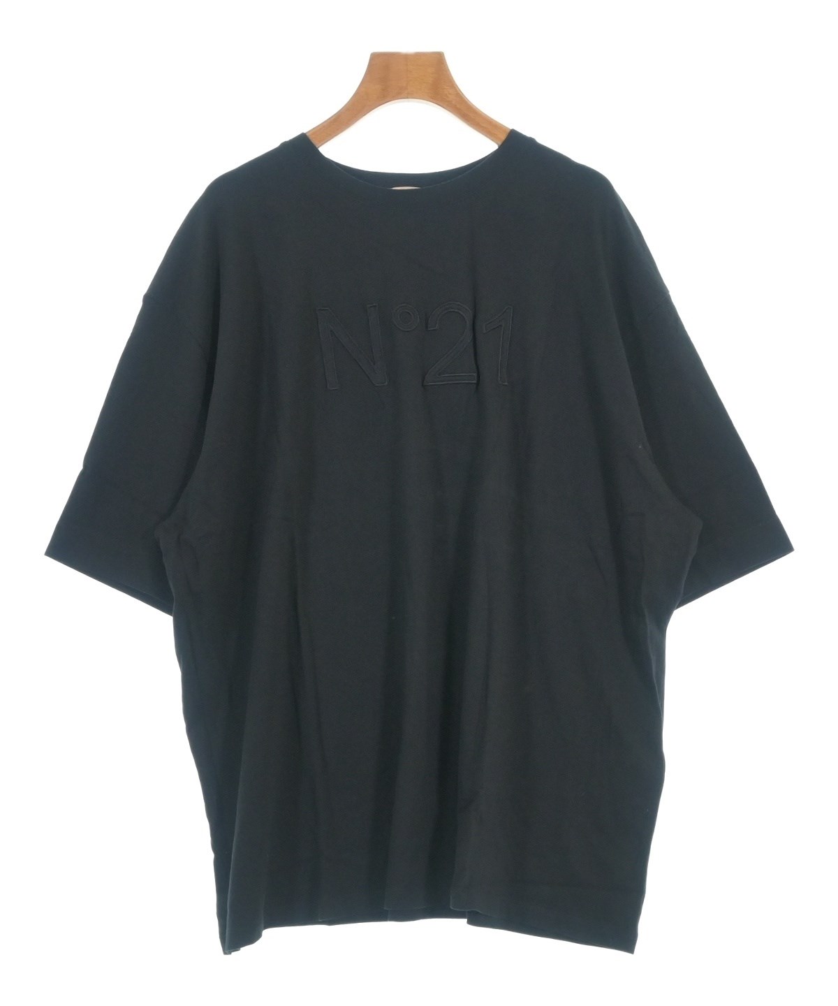 新品　23AW ヌメロ ヴェントゥーノ　ベルベットトップス　カットソー　黒 Nﾟ 21（ヌメロヴェントゥーノ）Tシャツ・カットソー 黒 サイズ:36(XS位