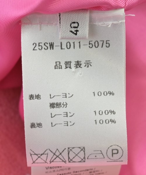 Nﾟ 21（ヌメロヴェントゥーノ）その他 ピンク サイズ:40(M位) レディース/2200705653077